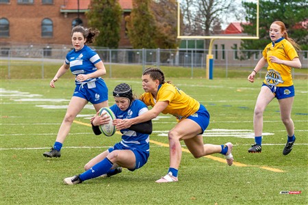 RSEQ 2024 - Final Rugby Fem CEGEP - John Abbott (12) vs (21) Dawson - First Half