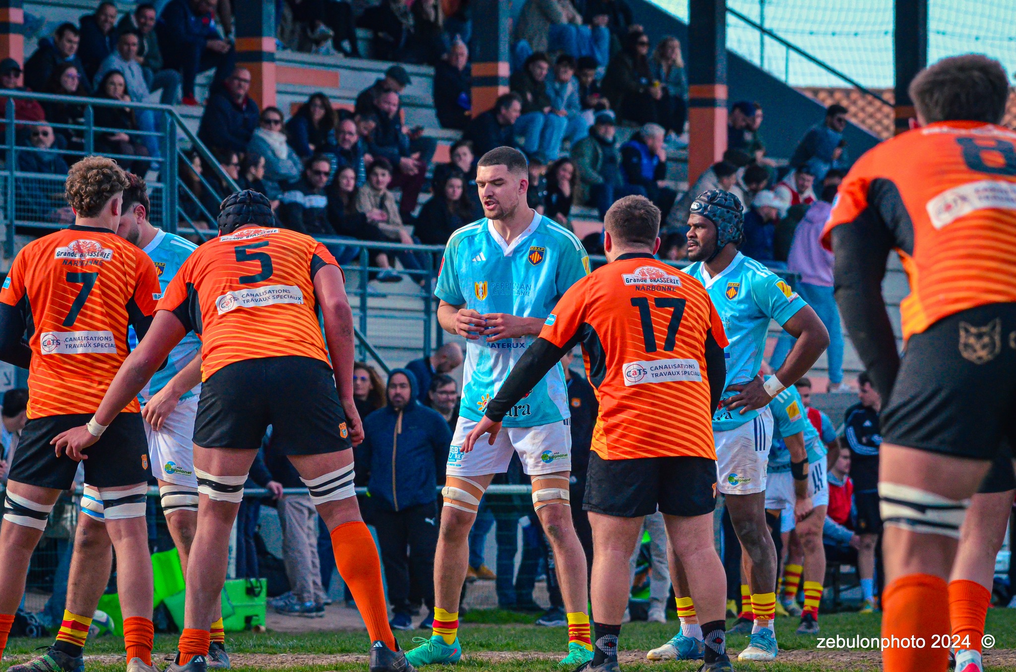  Racing Club Narbonnais - US Arlequins Perpignanais - Rugby - Espoirs - Narbonne vs USAP (#ESP24RCNUSAP02) Photo by: Photo Zebulon | Siuxy Sports 2024-02-17