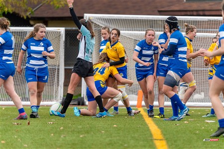 RSEQ 2024 - Final Rugby Fem CEGEP - John Abbott (12) vs (21) Dawson - First Half