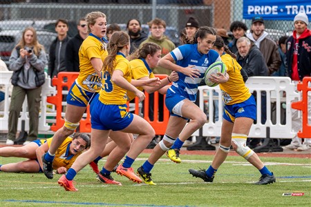 RSEQ 2024 - Final Rugby Fem CEGEP - John Abbott (12) vs (21) Dawson - First Half