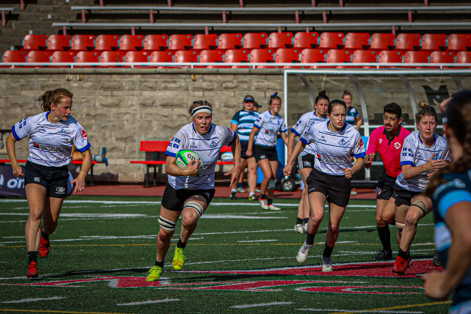 Léa OUELLET - Karen PAQUIN -  Équipe féminine - Rugby Québec - Ontario Blues (w) - Rugby - QORC-CROQ 2024 - FINALS - QUÉBEC EST (37) VS (13) ONTARIO EST - 1ST POSITION - Reel Mayarts (#QORC24QCEONE16) Photo by: Photo Mayarts | Siuxy Sports 2024-06-01