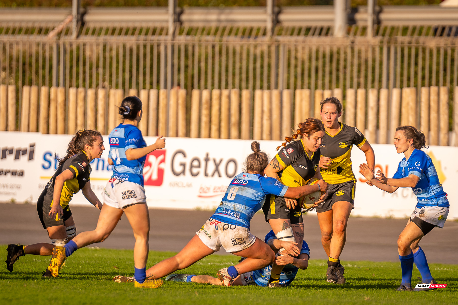  Getxo Artea Rugby Taldea - Club de Rugby Cisneros - Rugby - FER 2024 - DHB F - Getxo Neskak Rt (25) vs (13) Cisneros (#FER24DHBGNCIS02) Photo by: Fredy Monfoto | Siuxy Sports 2024-02-17