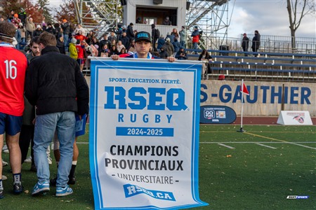 RSEQ 2024 - Finale Rugby Univ Masc - ETS vs Ottawa - Célébrations