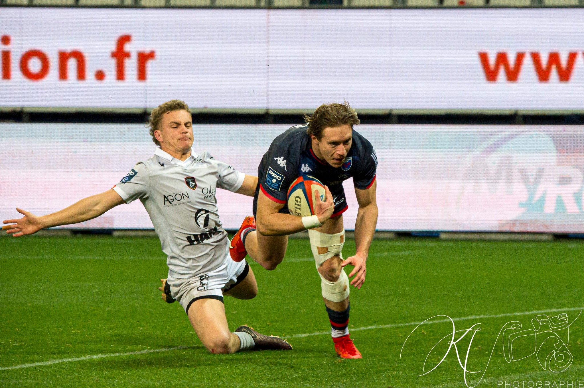  FC Grenoble Rugby - Rouen Normandie Rugby - Rugby - Pro D2 - FC Grenoble (43) vs (16) Rouen (#PD224FCGRNR03) Photo by: Karine Valentin | Siuxy Sports 2024-03-01