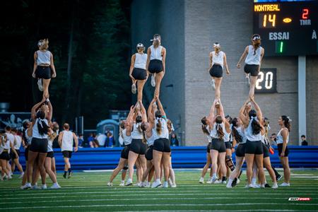 RSEQ 2024 Cherleeding Carabins - Match de Football contre le Vert-et-Or