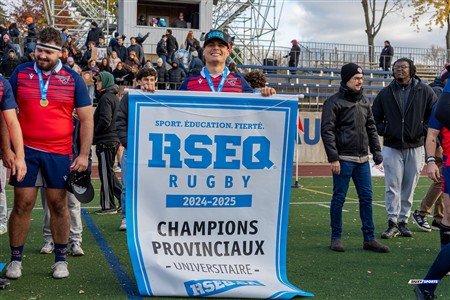 RSEQ 2024 - Finale Rugby Univ Masc - ETS vs Ottawa - Célébrations