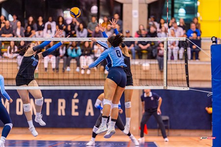 RSEQ 2024 Volleyball Fém - Université de Montréal (3) vs (2) UQAM - Reel 1
