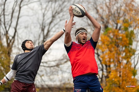 RSEQ 2024 - Finale Rugby Univ Masc - ETS (19) vs (14) Ottawa - 1 Mi-Temps Reel A