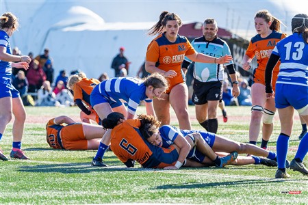 RSEQ 2024 - Démi Finale Rugby Fem Cegep - André Laurendeau (31) vs (43) Dawson