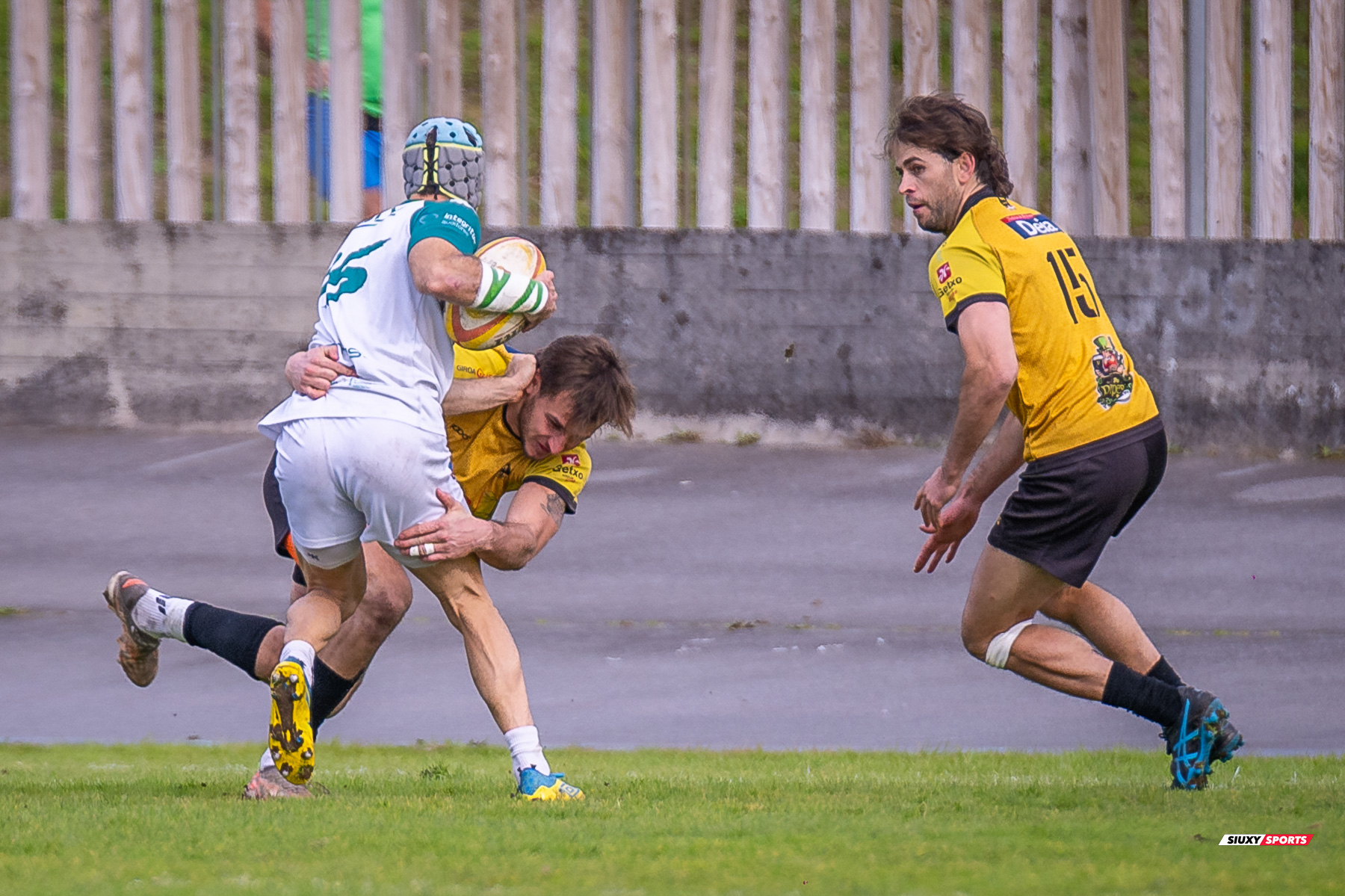 Martin CHAVEZ - Noah COOPER -  Getxo Artea Rugby Taldea - Rugby Club Valencia - Rugby - FER 2024 - DHB - Getxo RT (14) vs (16) Valencia RC (#FER24DHBGRTVRC01) Photo by: Fredy Monfoto | Siuxy Sports 2024-01-28
