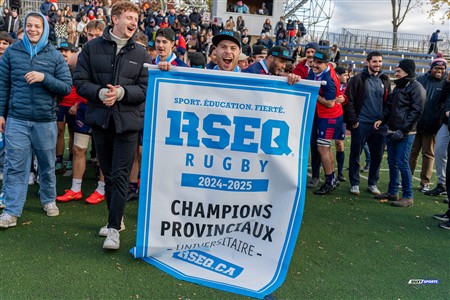RSEQ 2024 - Finale Rugby Univ Masc - ETS vs Ottawa - Célébrations