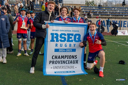 RSEQ 2024 - Finale Rugby Univ Masc - ETS vs Ottawa - Célébrations