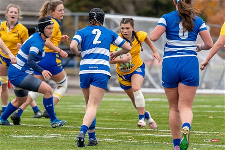 RSEQ 2024 - Final Rugby Fem CEGEP - John Abbott (12) vs (21) Dawson - First Half