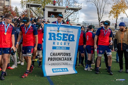 RSEQ 2024 - Finale Rugby Univ Masc - ETS vs Ottawa - Célébrations