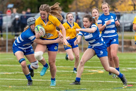 RSEQ 2024 - Final Rugby Fem CEGEP - John Abbott (12) vs (21) Dawson - First Half