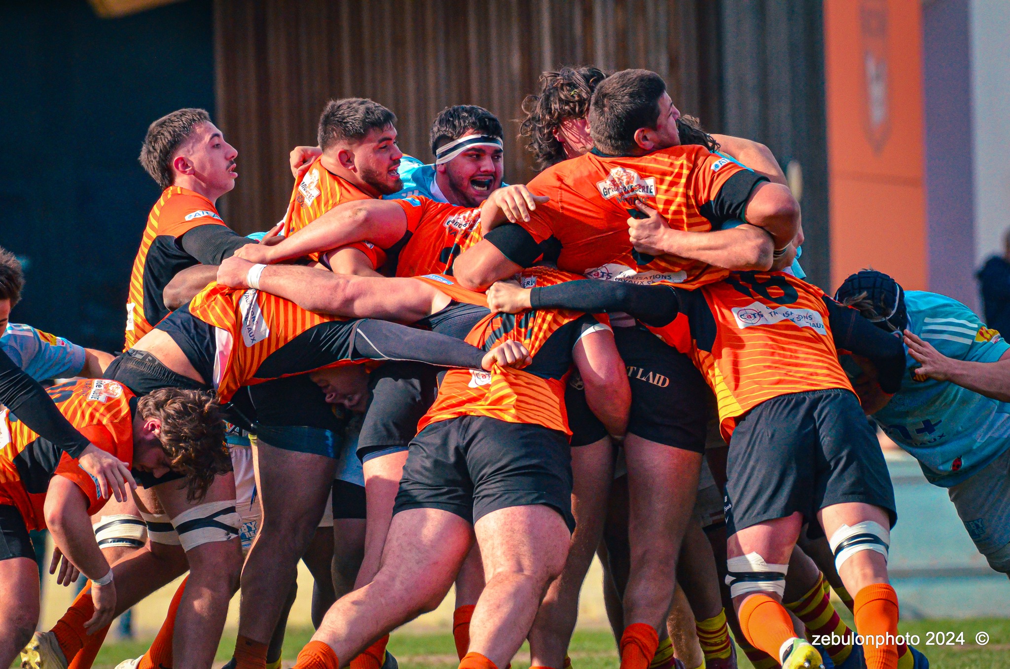  Racing Club Narbonnais - US Arlequins Perpignanais - Rugby - Espoirs - Narbonne vs USAP (#ESP24RCNUSAP02) Photo by: Photo Zebulon | Siuxy Sports 2024-02-17