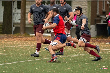 RSEQ 2024 - Finale Rugby Univ Masc - ETS (19) vs (14) Ottawa - 1 Mi-Temps Reel B