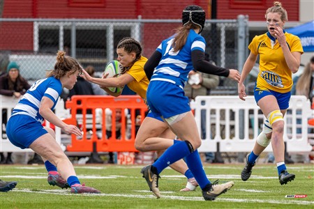 RSEQ 2024 - Final Rugby Fem CEGEP - John Abbott (12) vs (21) Dawson - First Half