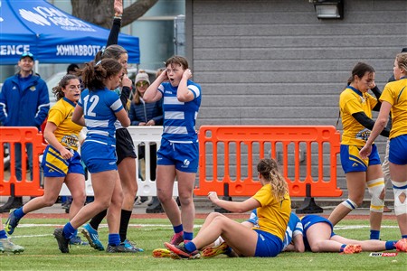 RSEQ 2024 - Final Rugby Fem CEGEP - John Abbott (12) vs (21) Dawson - First Half