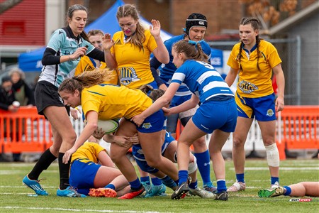 RSEQ 2024 - Final Rugby Fem CEGEP - John Abbott (12) vs (21) Dawson - First Half