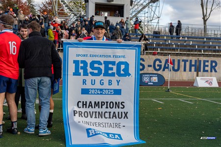RSEQ 2024 - Finale Rugby Univ Masc - ETS vs Ottawa - Célébrations