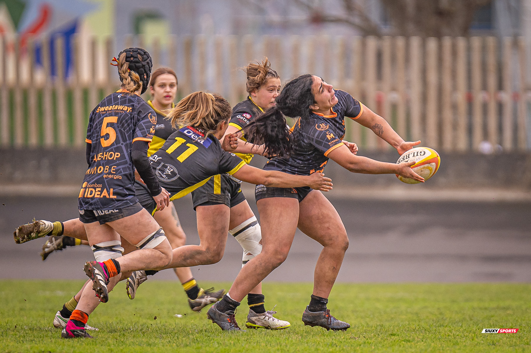  Getxo Artea Rugby Taldea - Club de Rugby Les Abelles - Rugby - FER 2024 - DHB F - Getxo Neskak Rt (19) vs (10) Les Abelles (#FER24DHBGNABE02) Photo by: Fredy Monfoto | Siuxy Sports 2024-02-04