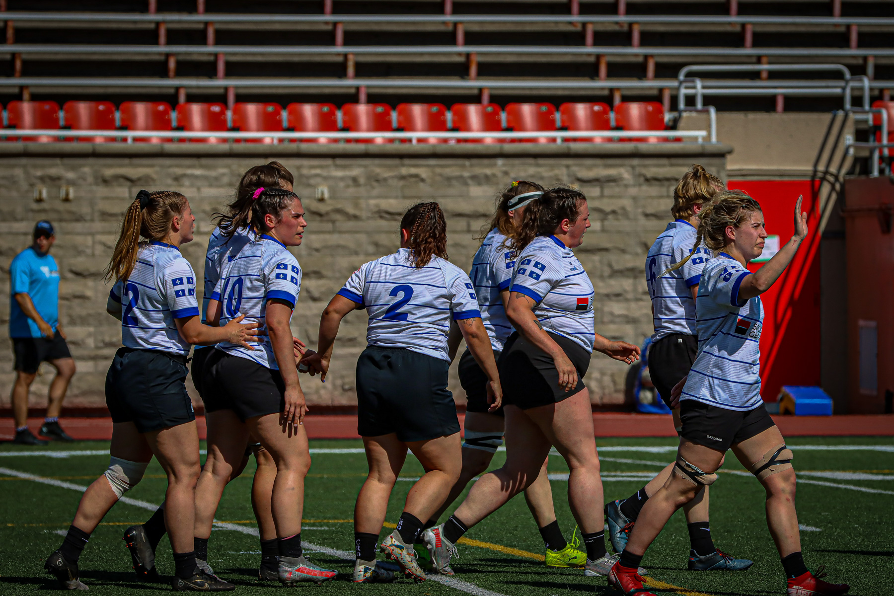 Léa OUELLET -  Équipe féminine - Rugby Québec - Ontario Blues (w) - Rugby - QORC-CROQ 2024 - FINALS - QUÉBEC EST (37) VS (13) ONTARIO EST - 1ST POSITION - Reel Mayarts (#QORC24QCEONE16) Photo by: Photo Mayarts | Siuxy Sports 2024-06-01