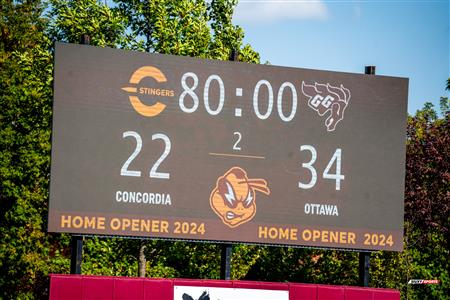 RSEQ 2024 - Rugby Univ. Masc - Concordia U. (22) vs (34) Ottawa U.