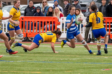 RSEQ 2024 - Final Rugby Fem CEGEP - John Abbott (12) vs (21) Dawson - First Half