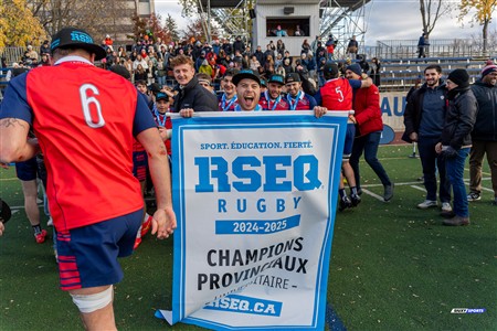 RSEQ 2024 - Finale Rugby Univ Masc - ETS vs Ottawa - Célébrations