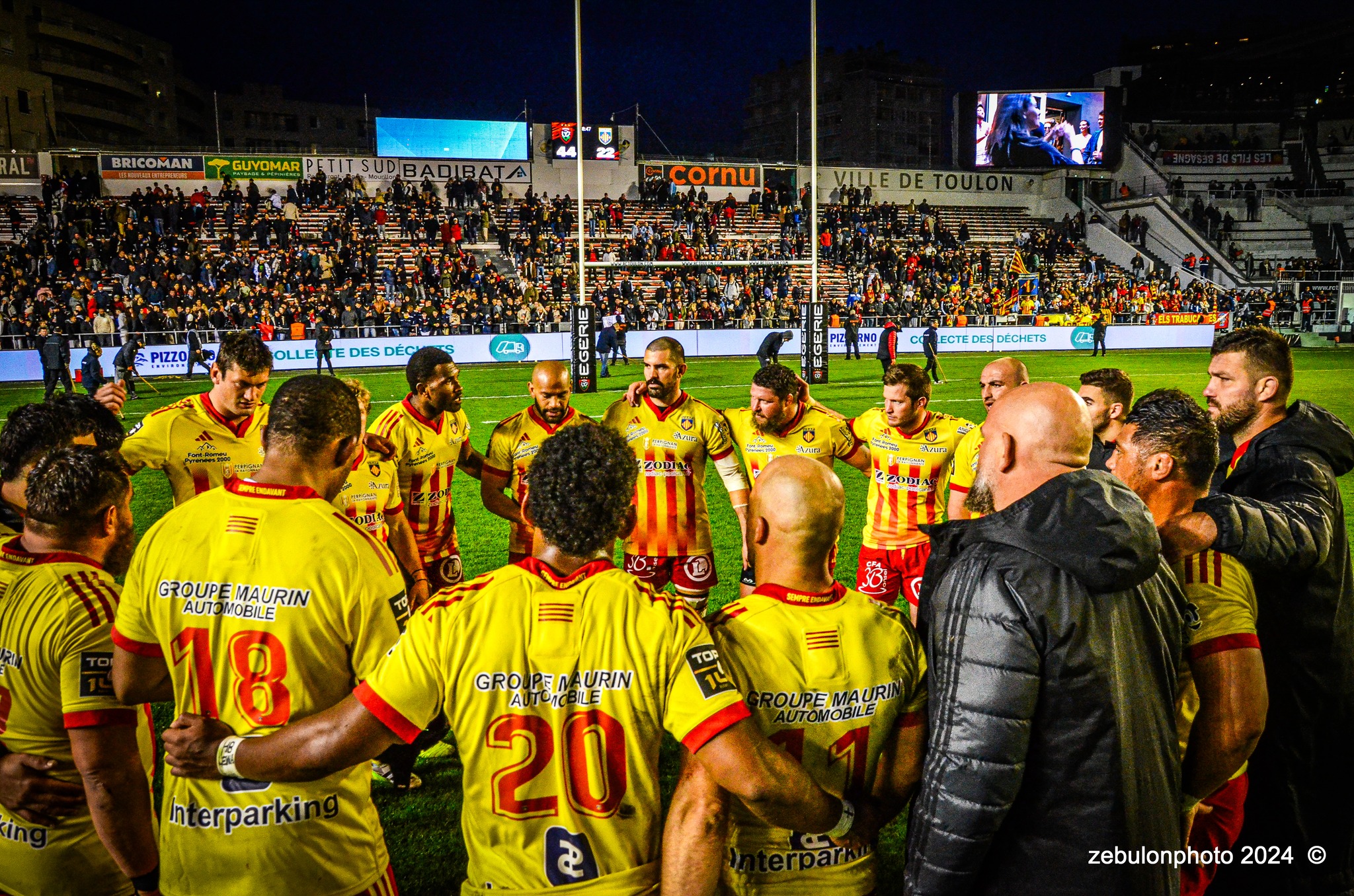  RC Toulonnais - US Arlequins Perpignanais - Rugby - TOP 14 - Toulon (44) vs (22) Perpignan (#TOP1424RCTUSAP03) Photo by: Photo Zebulon | Siuxy Sports 2024-03-02