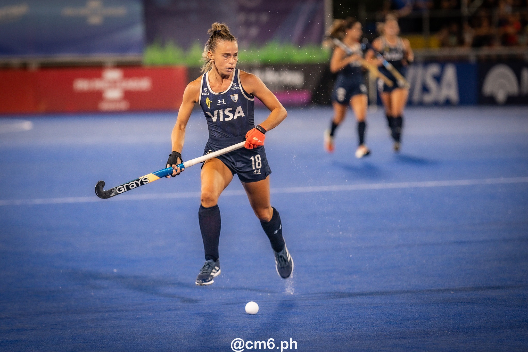 Victoria SAUZE VALDEZ -  Selección femenina de hockey sobre césped de Argentina - Germany women's national field hockey team - Field hockey - FIH Pro League Fem 2023-2024 - Argentina (3) vs (1) Germany (#FIHPF24ARGGER02) Photo by: Christian Mas | Siuxy Sports 2024-02-16