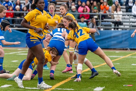 RSEQ 2024 - Final Rugby Fem CEGEP - John Abbott (12) vs (21) Dawson - First Half