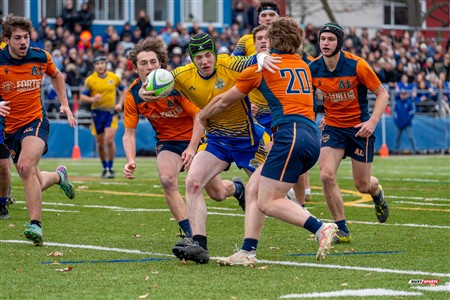 RSEQ 2024 - Final Rugby Masc CEGEP - John Abbott (48) vs (18) André Laurendeau - First Half