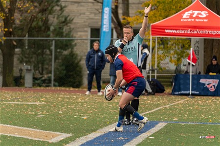 RSEQ 2024 - Finale Rugby Univ Masc - ETS (19) vs (14) Ottawa - 1 Mi-Temps Reel A
