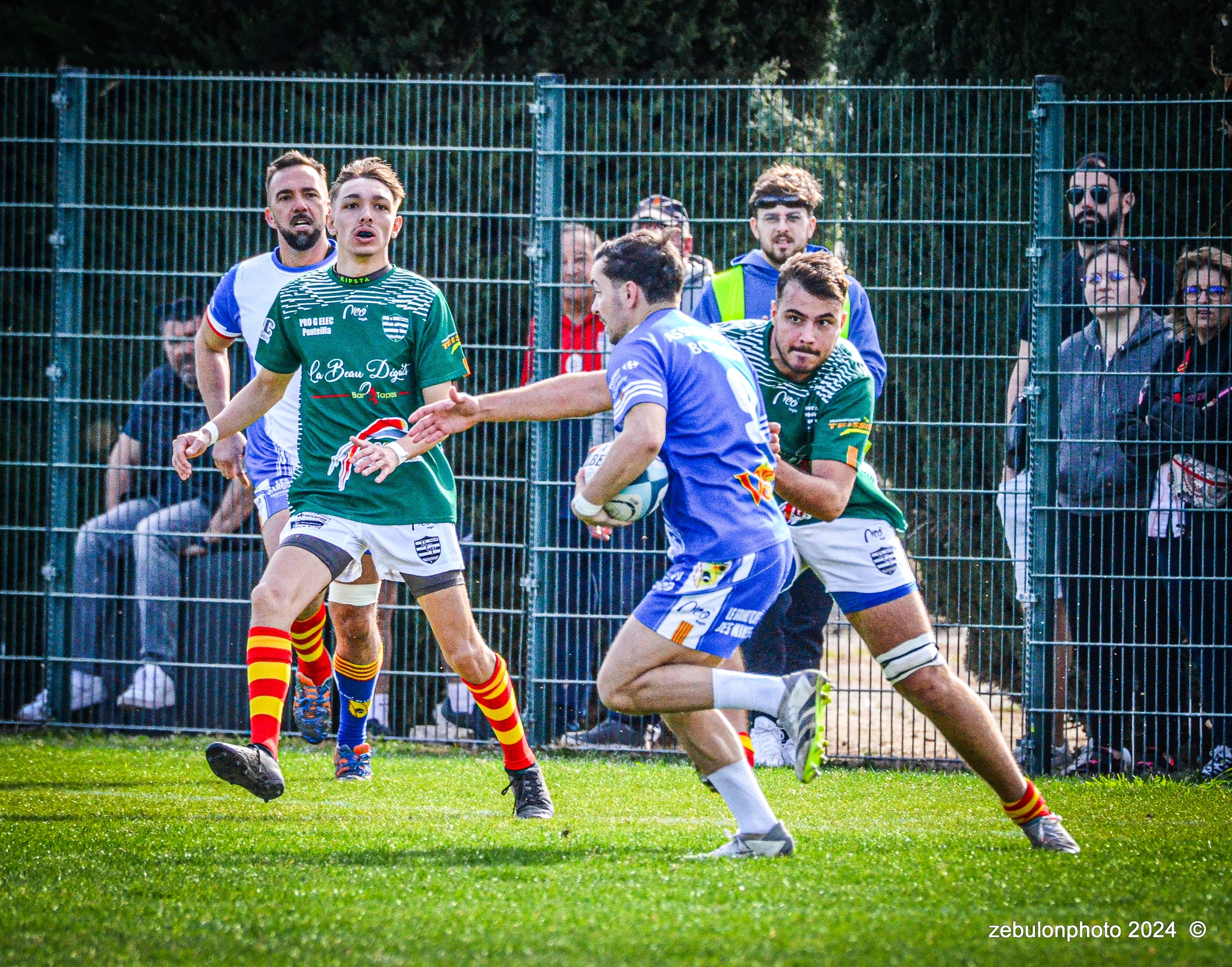  Cabestany Olympique XV - RC Ponteilla - Rugby - FFR Reg3 - Cabestani (15) vs (25) Ponteilla (#FFR24R3CABPON03) Photo by: Photo Zebulon | Siuxy Sports 2024-03-17