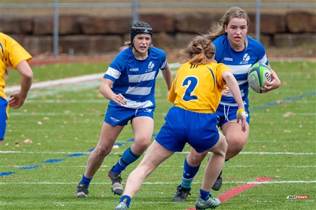 RSEQ 2024 - Final Rugby Fem CEGEP - John Abbott (12) vs (21) Dawson - First Half
