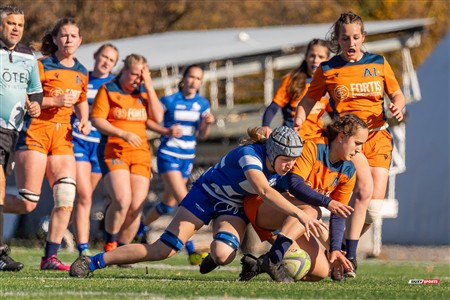 RSEQ 2024 - Démi Finale Rugby Fem Cegep - André Laurendeau (31) vs (43) Dawson