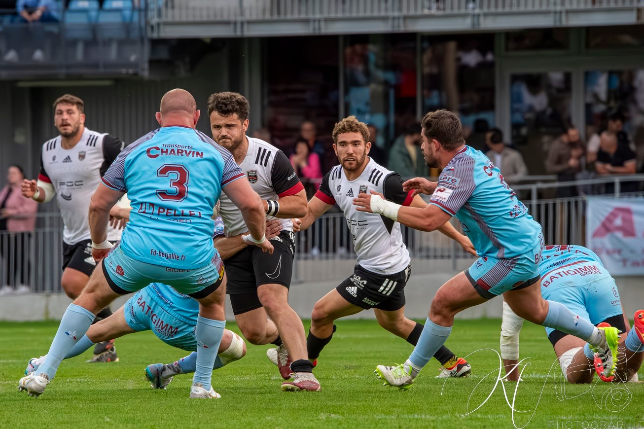  CS Bourgoin-Jallieu - Stade niçois - Rugby - FFR 2024 - National - CS Bourgoin-Jallieu (25) vs (23) Stade Niçois (#FFR24NATCSBJST04) Photo by: Karine Valentin | Siuxy Sports 2024-04-06