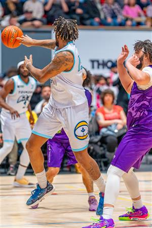 Corey Boyd - Basketball - BSL - Montreal Toundra (98) vs (89) Frederick Flying Cows - First Half - Montreal - Frederick 