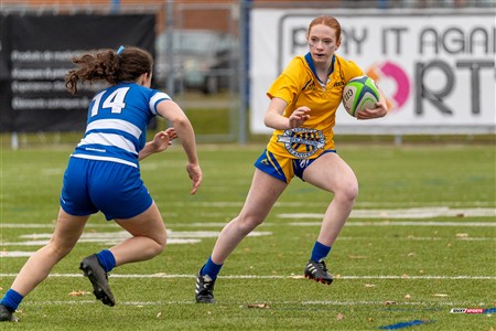RSEQ 2024 - Final Rugby Fem CEGEP - John Abbott (12) vs (21) Dawson - First Half