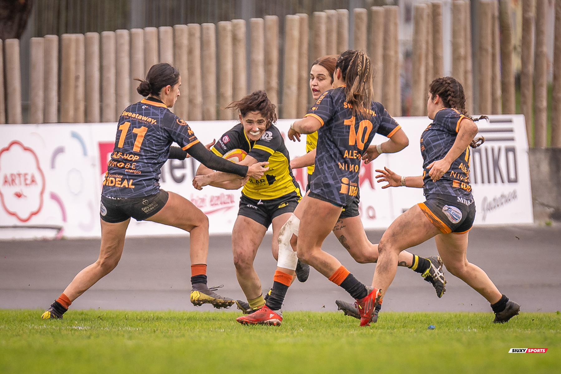  Getxo Artea Rugby Taldea - Club de Rugby Les Abelles - Rugby - FER 2024 - DHB F - Getxo Neskak Rt (19) vs (10) Les Abelles (#FER24DHBGNABE02) Photo by: Fredy Monfoto | Siuxy Sports 2024-02-04
