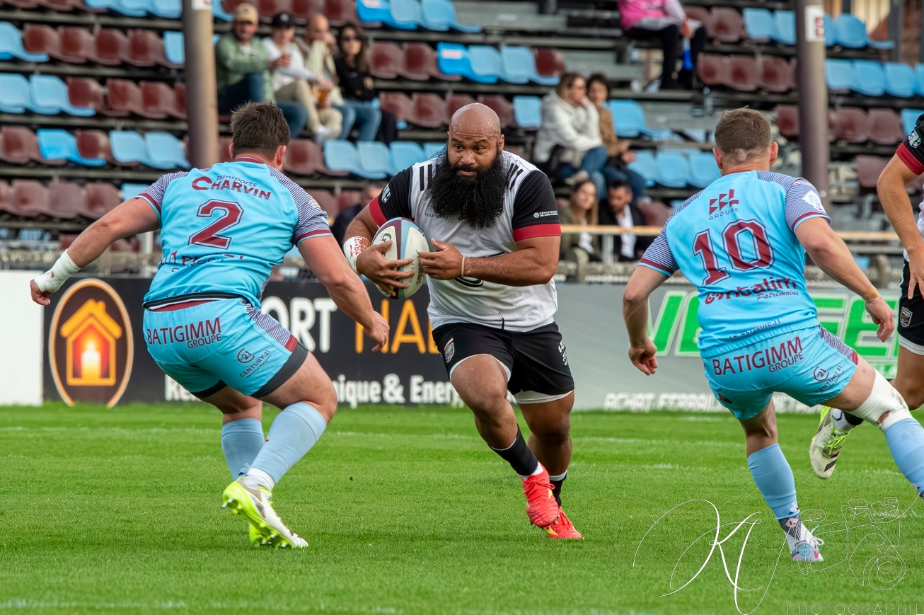  CS Bourgoin-Jallieu - Stade niçois - Rugby - FFR 2024 - National - CS Bourgoin-Jallieu (25) vs (23) Stade Niçois (#FFR24NATCSBJST04) Photo by: Karine Valentin | Siuxy Sports 2024-04-06