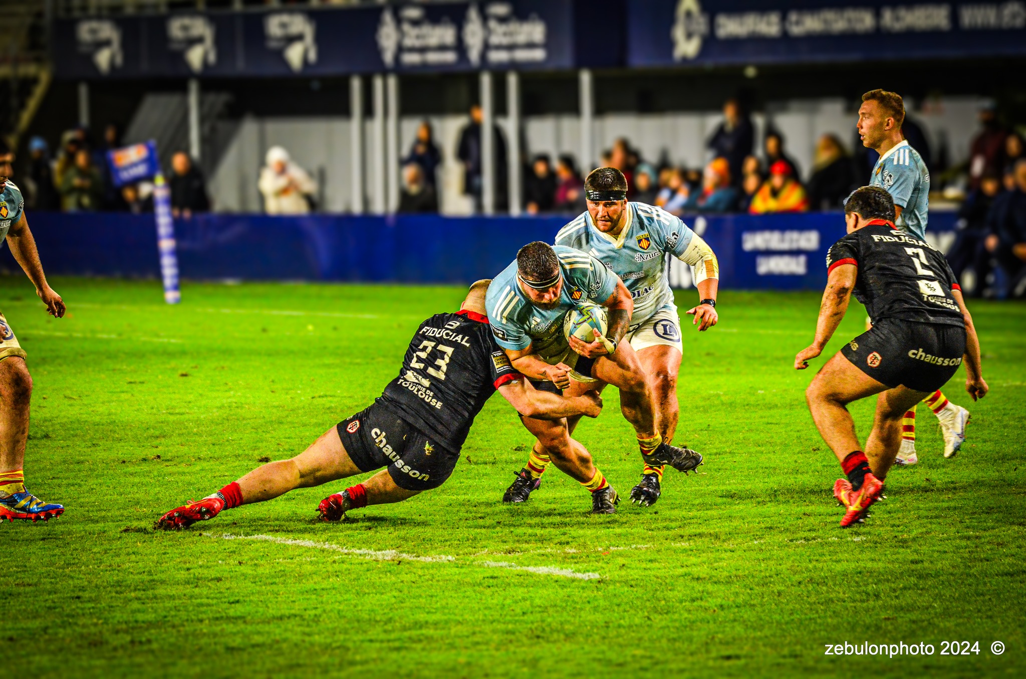  US Arlequins Perpignanais - RC Toulonnais - Rugby - TOP 14 - Perpignan (27) vs (17) RC Toulonnais (#TOP1424USAPRCT03) Photo by: Photo Zebulon | Siuxy Sports 2024-03-09