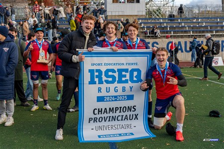 RSEQ 2024 - Finale Rugby Univ Masc - ETS vs Ottawa - Célébrations