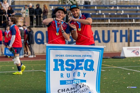 RSEQ 2024 - Finale Rugby Univ Masc - ETS vs Ottawa - Célébrations